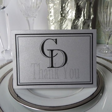 Thank-You Card With Monogram